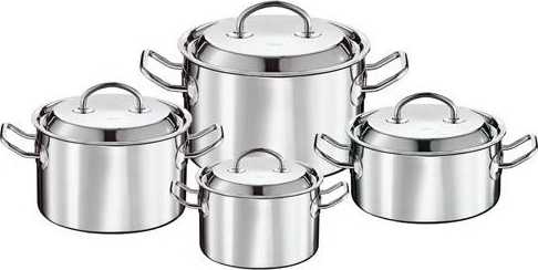 Rösle Cookware Silence Sada nádobí Casserole 4 ks