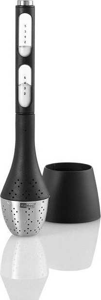 Adhoc Floatea Delux Čajové sítko s přesýpací minutkou, černé