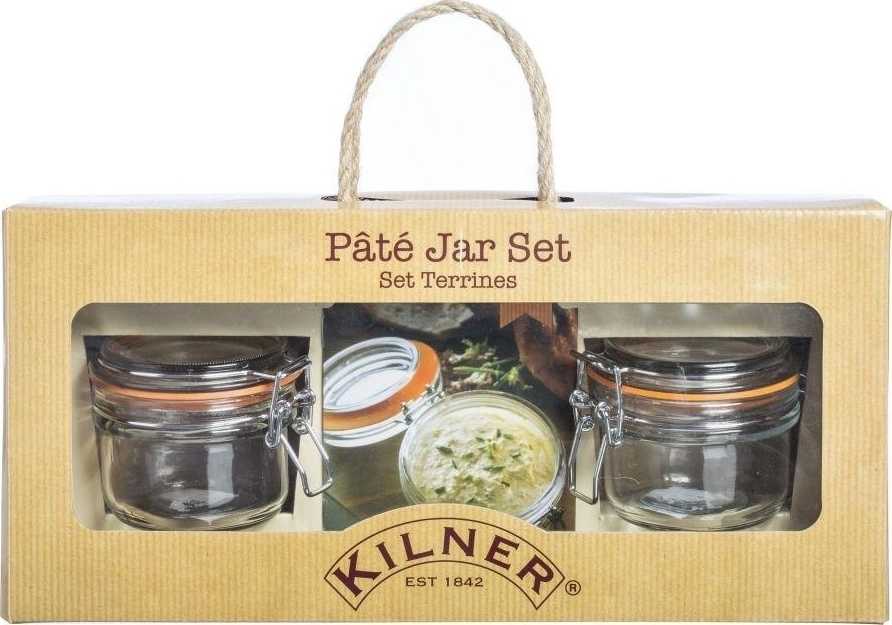 Kilner Set 2ks kulatých sklenic s klipem PATÉ 0,125l
