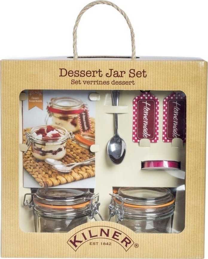Kilner Set 2ks kulatých sklenic s klipem DESERT 0,125l