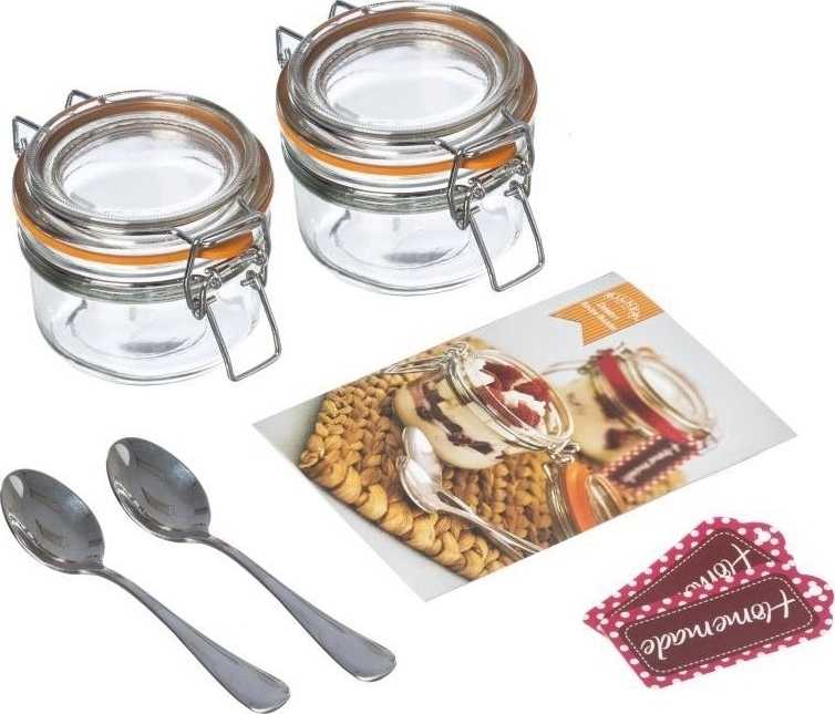 Kilner Set 2ks kulatých sklenic s klipem DESERT 0,125l