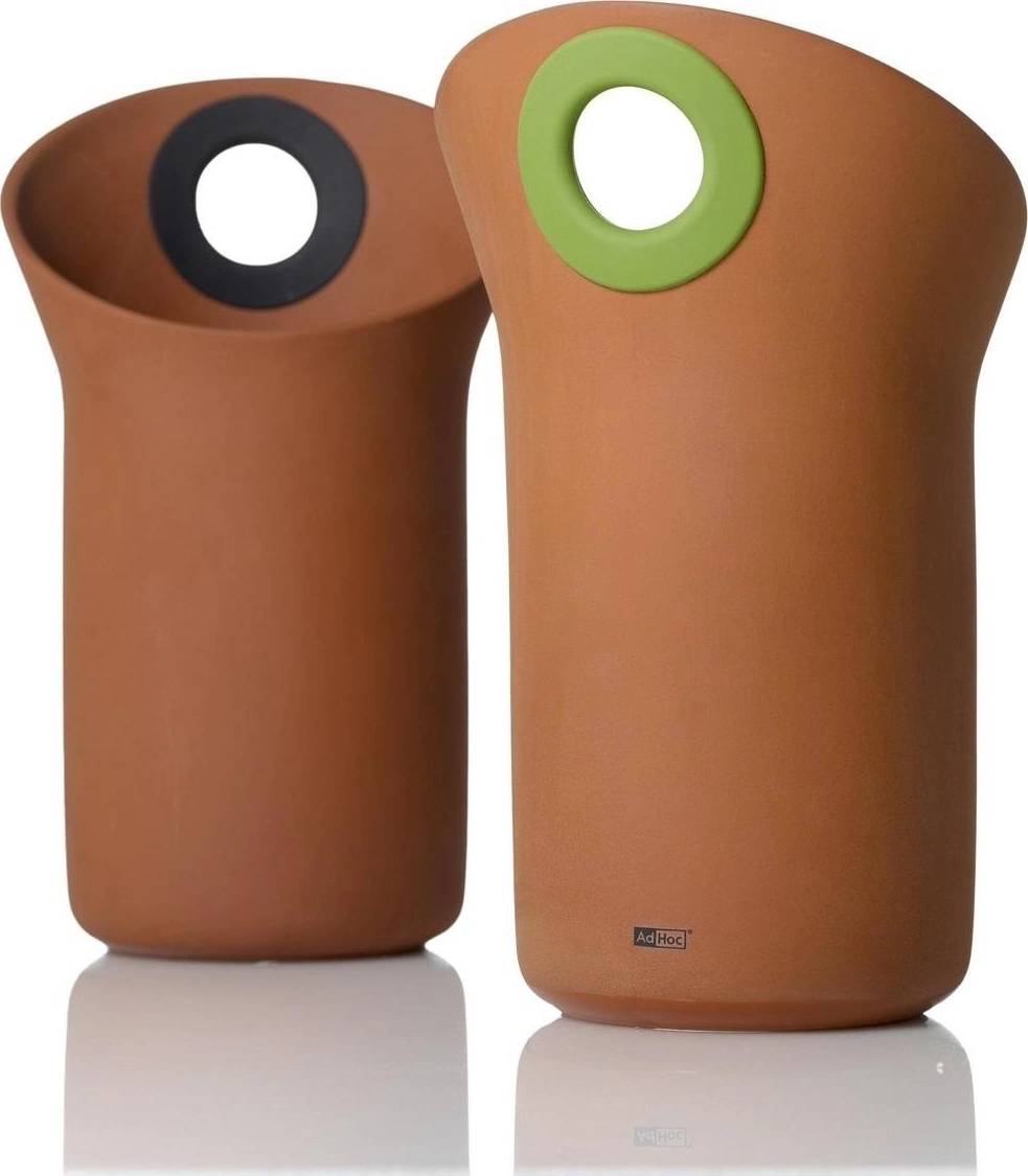 Adhoc Chladicí nádoba na víno z terakoty, černý kroužek