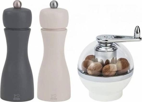 Peugeot Tahiti Set mlýnků na pepř/sůl/muš.oříšek,  TRIO