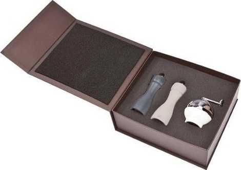 Peugeot Tahiti Set mlýnků na pepř/sůl/muš.oříšek, TRIO