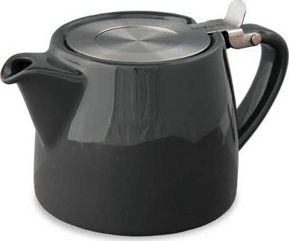 ForLife Stump Porcelánová konvička na čaj 0,4 l černá