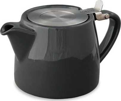 ForLife Stump Porcelánová konvička na čaj 0,4 l černá