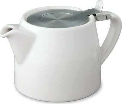 ForLife Stump Porcelánová konvička na čaj 0,4 l bílá