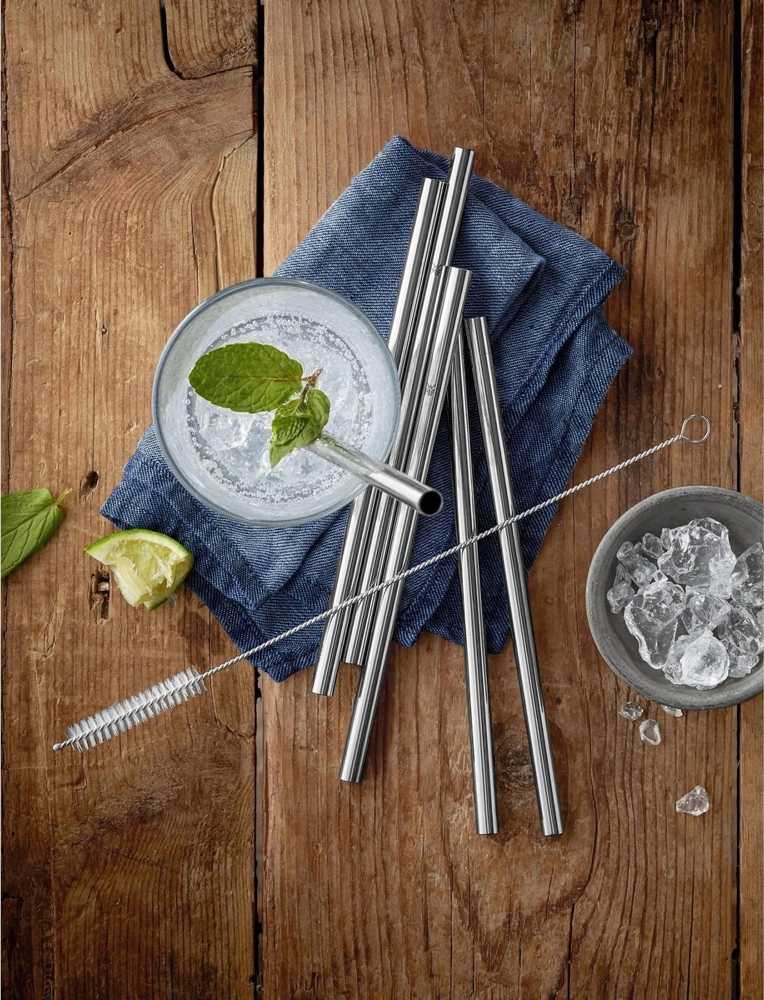 WMF Baric Sada nerezových brček s kartáčkem , 7 ks