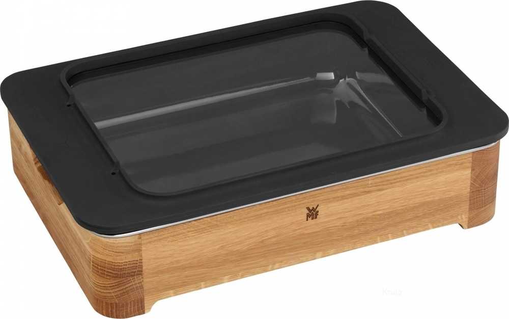WMF Ovenware Pekáč FUSIONTEC s dřevěným servírovacím podstavcem, M