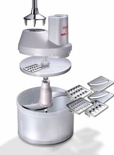 Bamix SliceSy Multifunkční krouhač , šedá