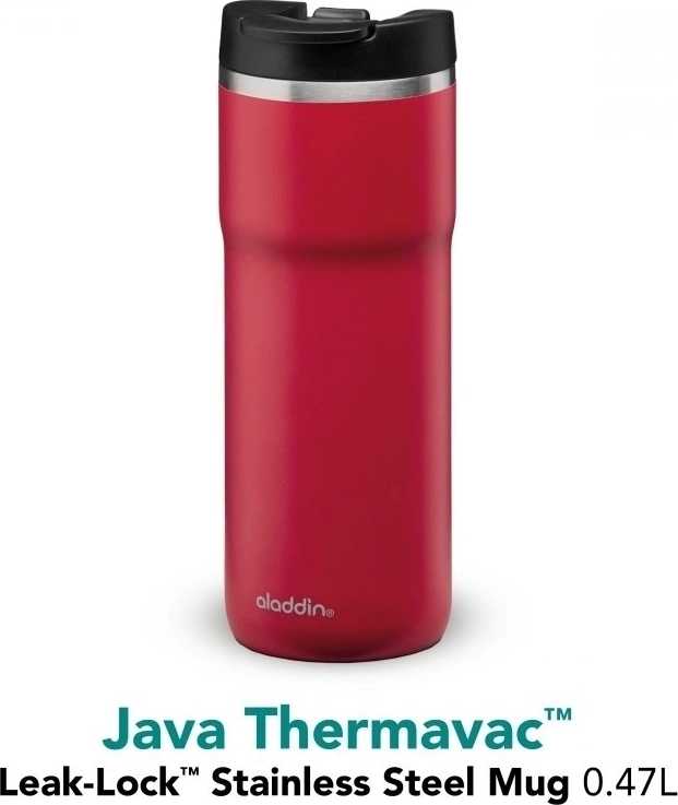 Aladdin Java Thermavac™ Vakuový termohrnek , Leak-Lock™ 470 ml, červený