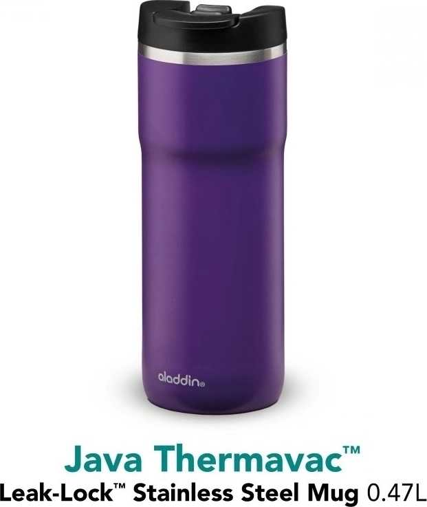 Aladdin Java Thermavac™ Vakuový termohrnek , Leak-Lock™ 470 ml, fialový
