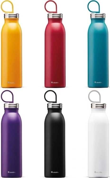 Aladdin Chilled Thermavac™ Nerezová láhev na vodu s vakuovou izolací , 550 ml, černá