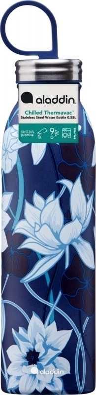 Aladdin Naito Chilled Thermavac™ Nerezová láhev na vodu s vakuovou izolací , 550 ml, Lotus Navy
