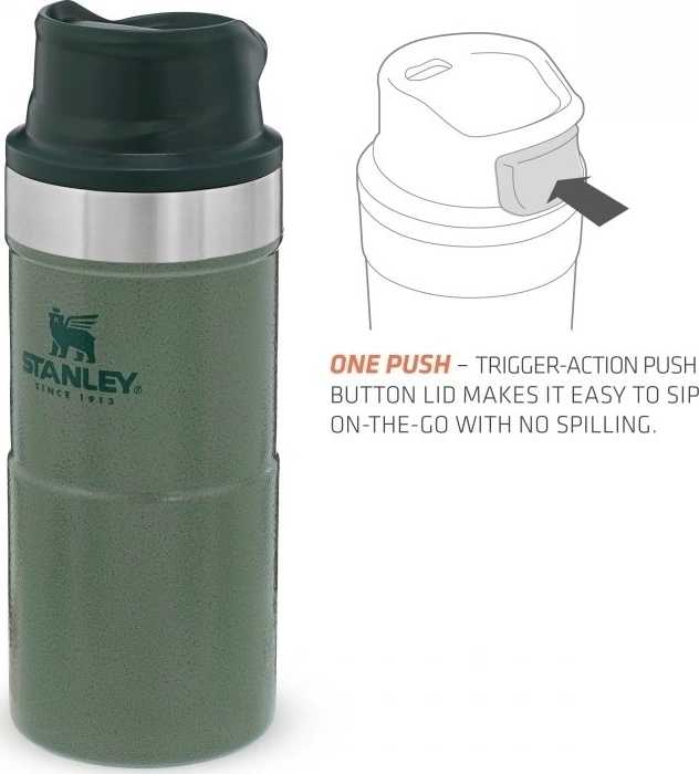 Stanley Classic series Termohrnek , verze 2.0, 350 ml, Hammertone Green