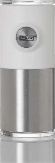 Adhoc Magnetický mlýnek na koření Pepnetic, včetně držátka na zeď, bílý