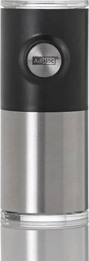 Adhoc Magnetický mlýnek na koření Pepnetic, včetně držátka na zeď, černý