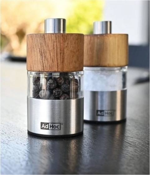Adhoc Sada mlýnků na pepř a sůl David, 2 ks