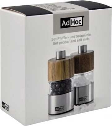 Adhoc Sada mlýnků na pepř a sůl David, 2 ks