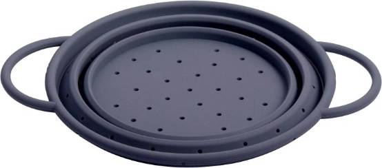 Gusta Silikonový cedník skládací, šedý