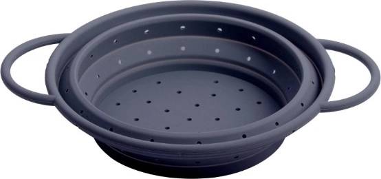 Gusta Silikonový cedník skládací, šedý