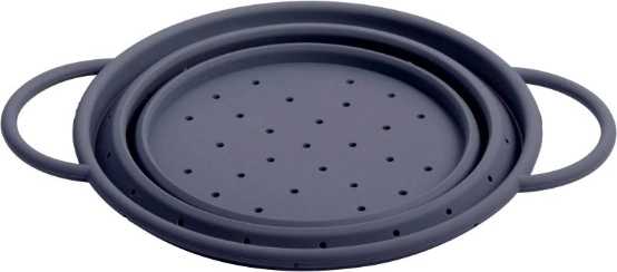 Gusta Silikonový cedník skládací, šedý