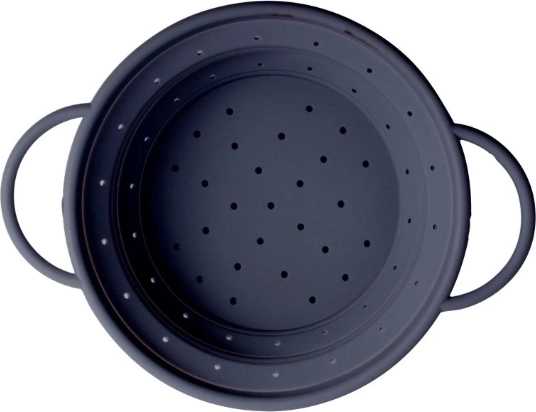 Gusta Silikonový cedník skládací, šedý