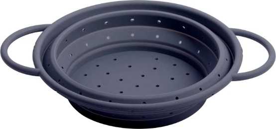 Gusta Silikonový cedník skládací, šedý