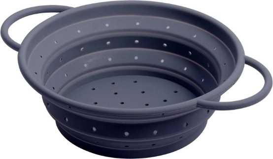 Gusta Silikonový cedník skládací, šedý