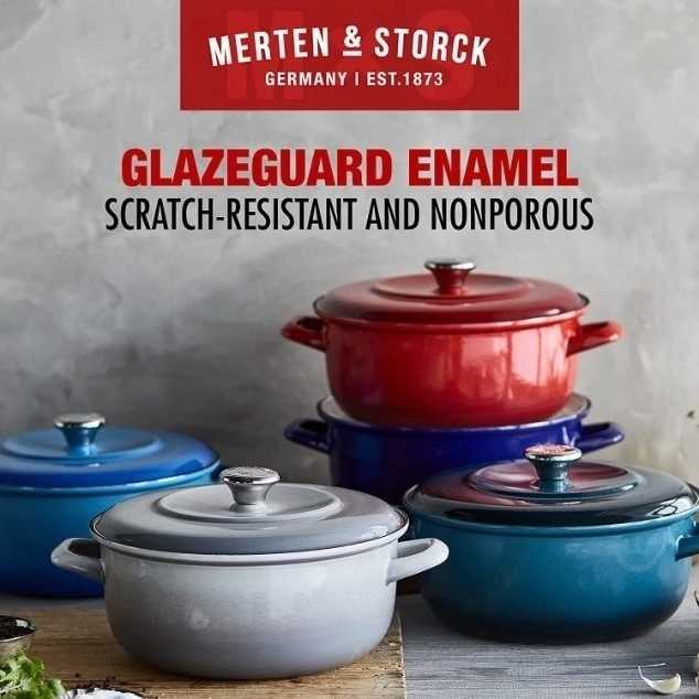 Merten & Storck Dutch Oven Hrnec “” 26 cm, Deep Blue Gradient