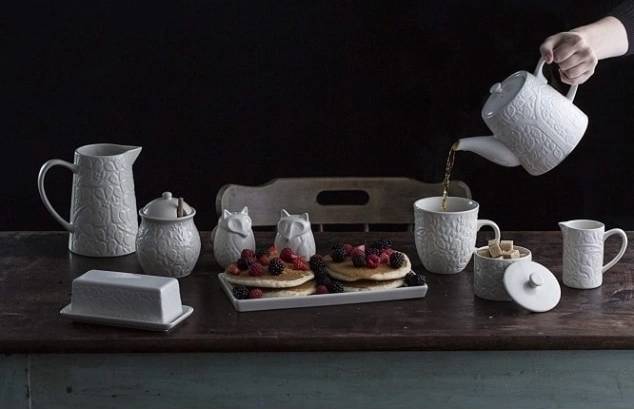 Mason Cash In the Forest Cukřenka , 250 ml, bílá