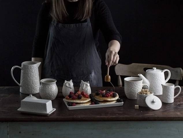 Mason Cash In the Forest Cukřenka , 250 ml, bílá