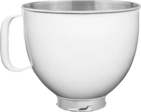 KitchenAid Nerezová mísa 4.83 l, bílá