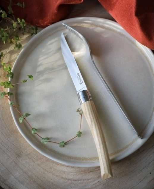 Opinel Sada steakových nožů, 4 ks, jasanové dřevo