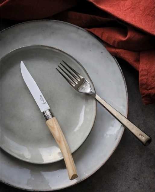 Opinel Sada steakových nožů, 4 ks, jasanové dřevo