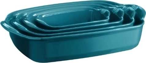 Emile Henry Ultime Zapékací obdélníková mísa Ultime, 42 x 28 cm, modrá Calanque