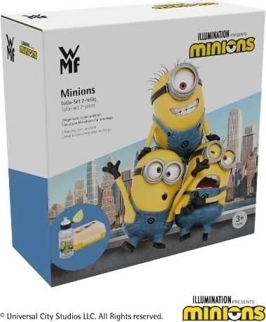 WMF Minions Dětská sada svačinový box a láhev, Mimoni