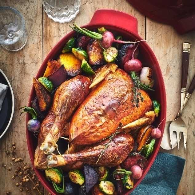 Emile Henry Pekáč na drůbež oválný, 5 l, antracitová Charcoal