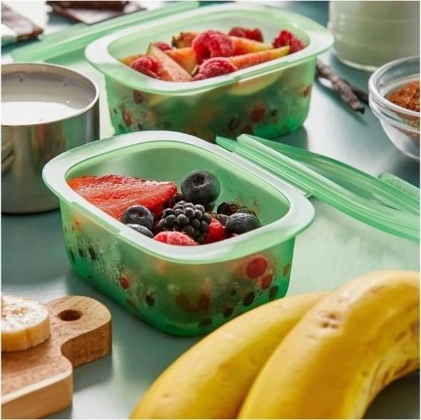 Lékué Silikonová nádoba na skladování potravin 200 ml, zelená