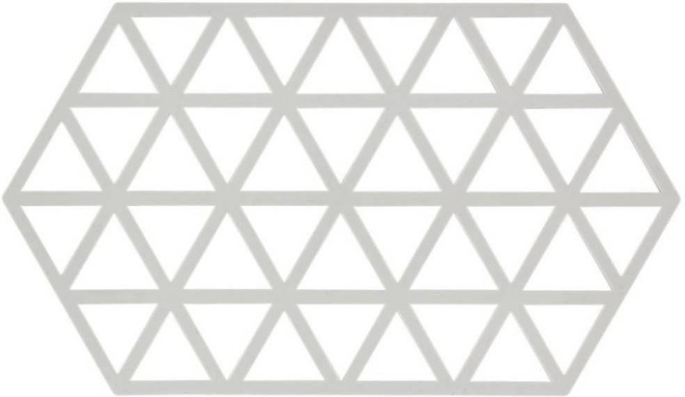 Zone Denmark Triangles Silikonová podložka pod hrnec  1 ks, teple šedá