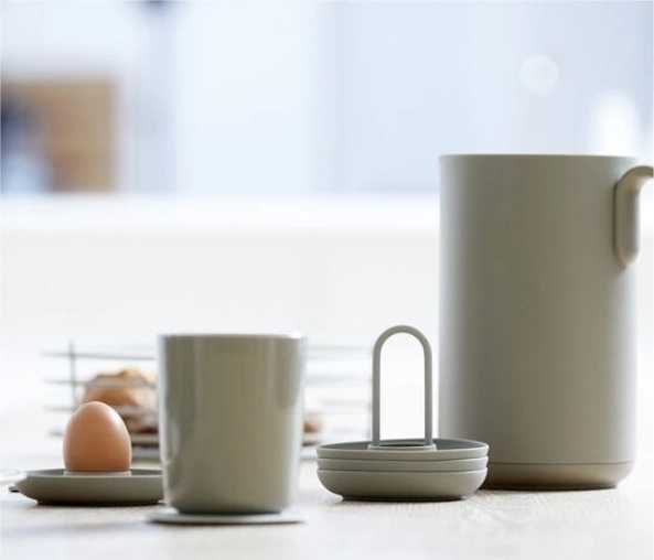 Zone Denmark Singles Stojánky na vajíčko , 4 ks, šedohnědá