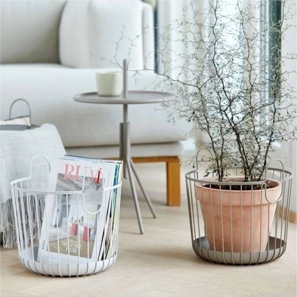 Zone Denmark Inu Úložný kovový koš , jemně šedá