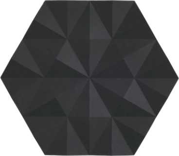 Zone Denmark Ori Facet Silikonová podložka pod hrnec  1 ks, černá