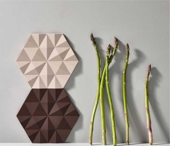 Zone Denmark Ori Facet Silikonová podložka pod hrnec 1 ks, béžová