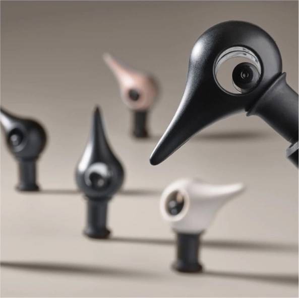 Zone Denmark Rocks Bird Zátka na víno , černá