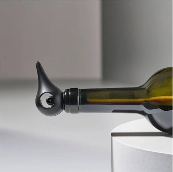 Zone Denmark Rocks Bird Zátka na víno , černá