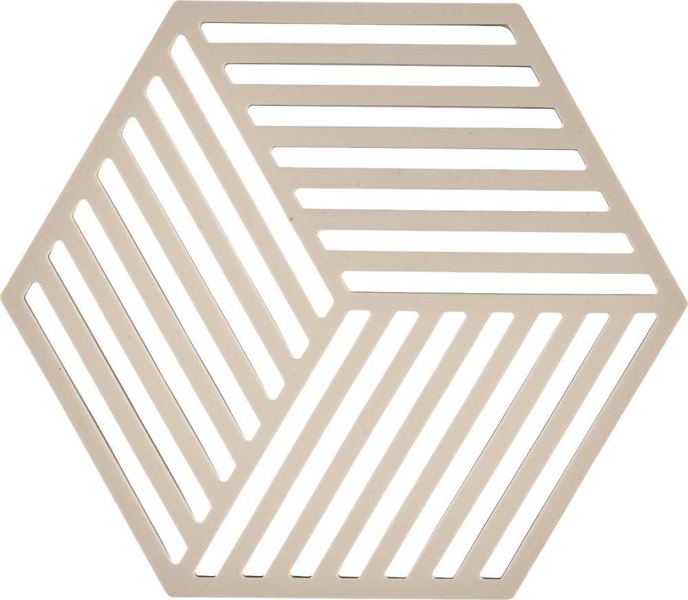 Zone Denmark Hexagon Silikonová podložka pod hrnec  1 ks, béžová