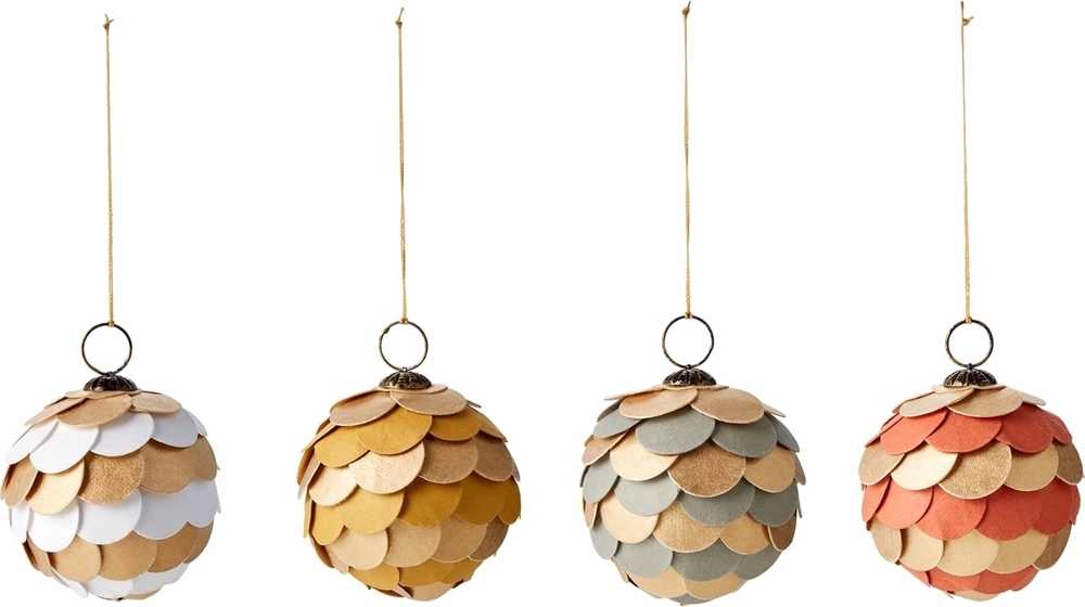 Philippi Kartan Vánoční ozdoba , okrově-zlatá