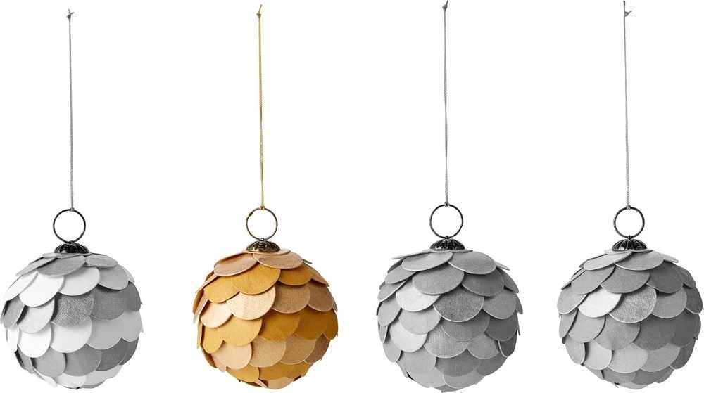 Philippi Kartan Vánoční ozdoba , okrově-zlatá