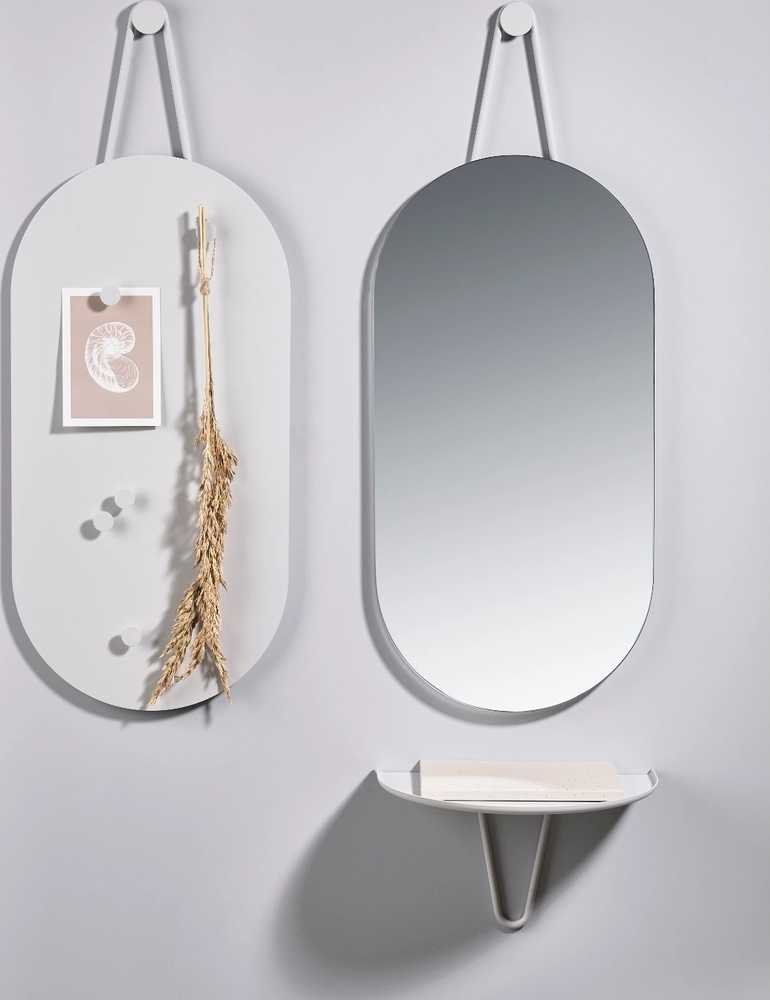 Zone Denmark A-Bulletin Kovová nástěnka , světle šedá